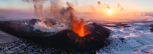 Volcano Plosky Tolbachik, Kamchatka, Russia