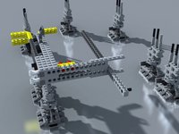 Lego Millennium Falcon Stop Motion Assembly 3d