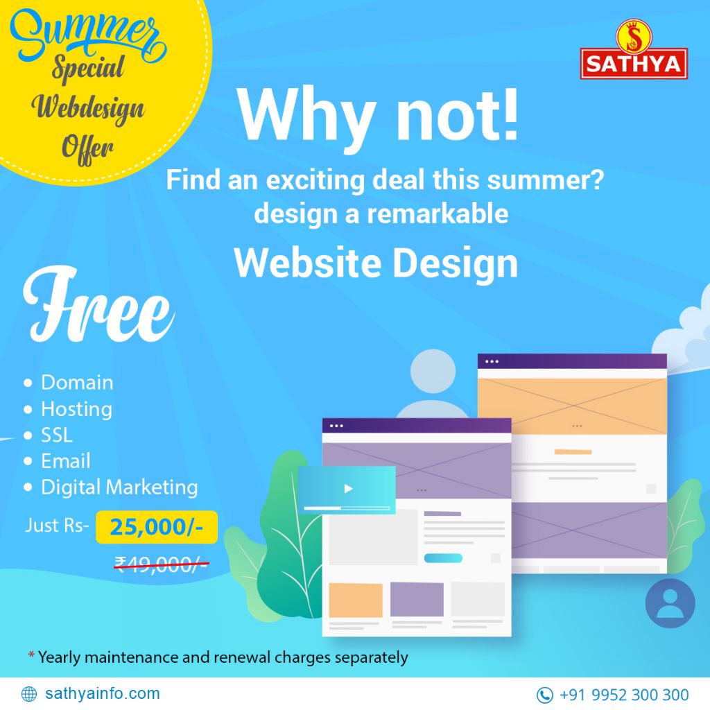 Summer Special Web Design Offer | Sathya Technosoft